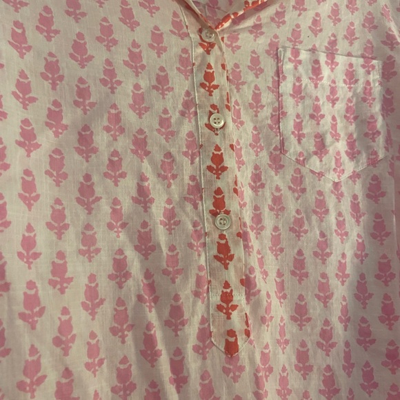 J. Crew Pink Thistle Popover size:8 - Picture 4 of 10